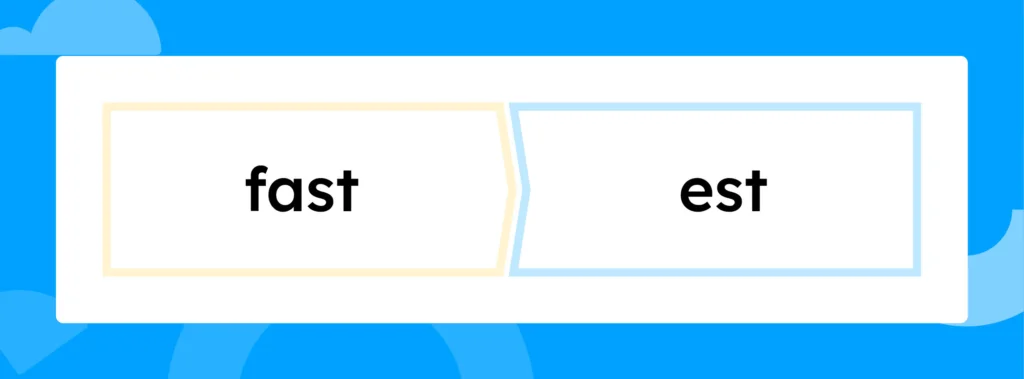 "fast" and "est."