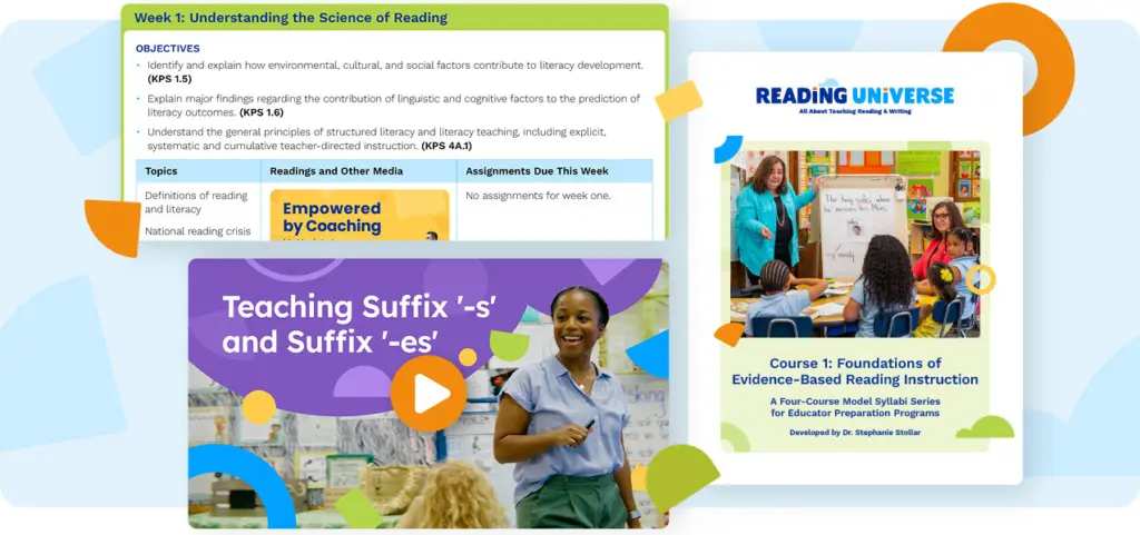 Course syllabic collage graphic