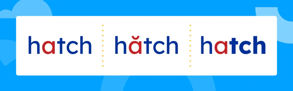 Trigraph tch pattern graphic 07