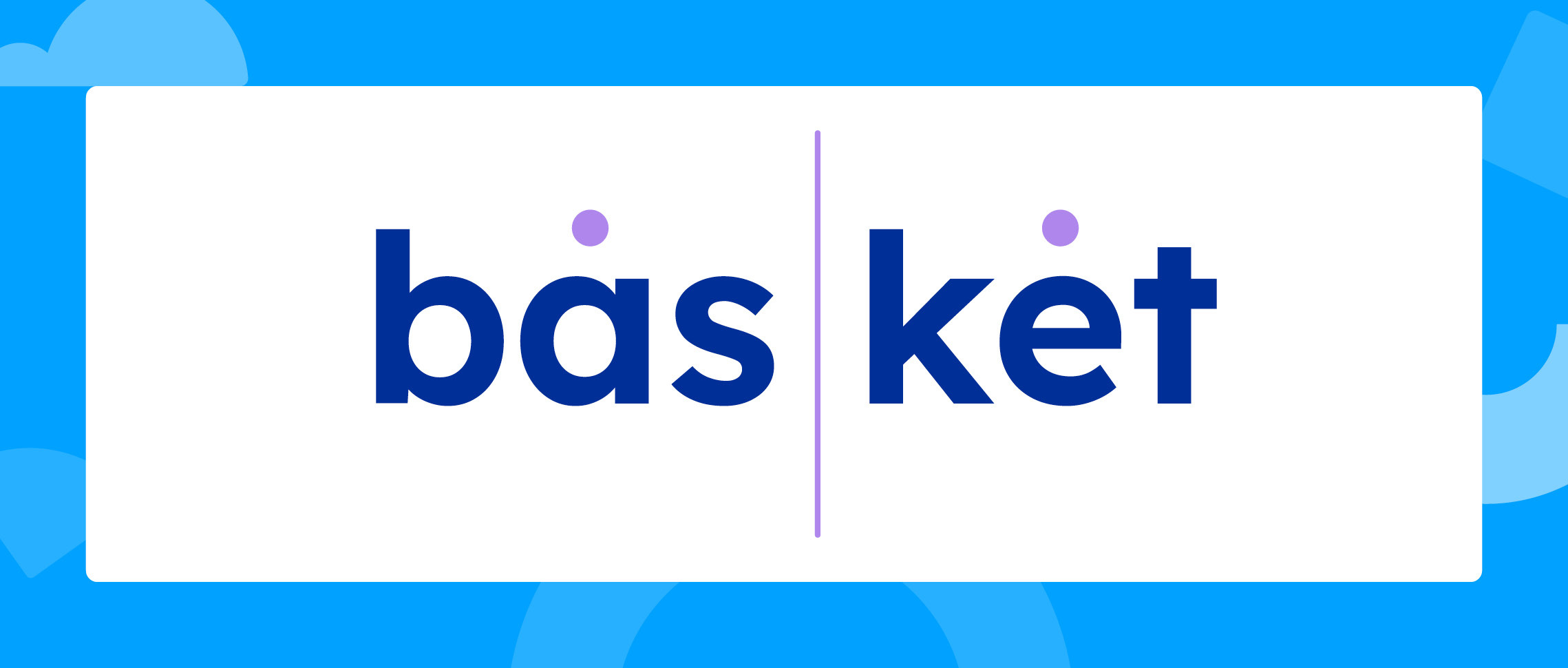 Thw word basket with a line after the 'bas' and the vowels marked with a dot.